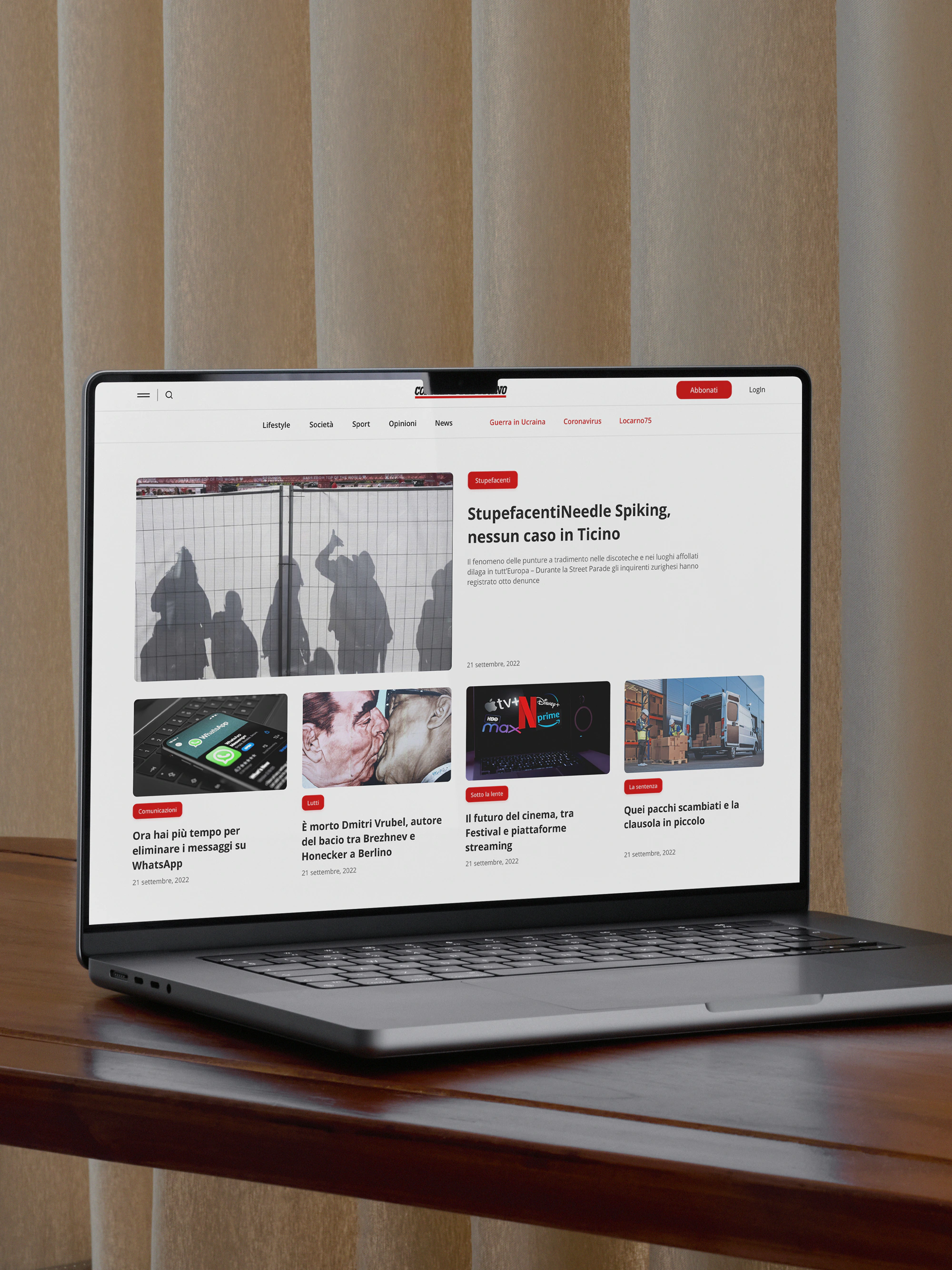 Corriere del Ticino — project overview for home grid